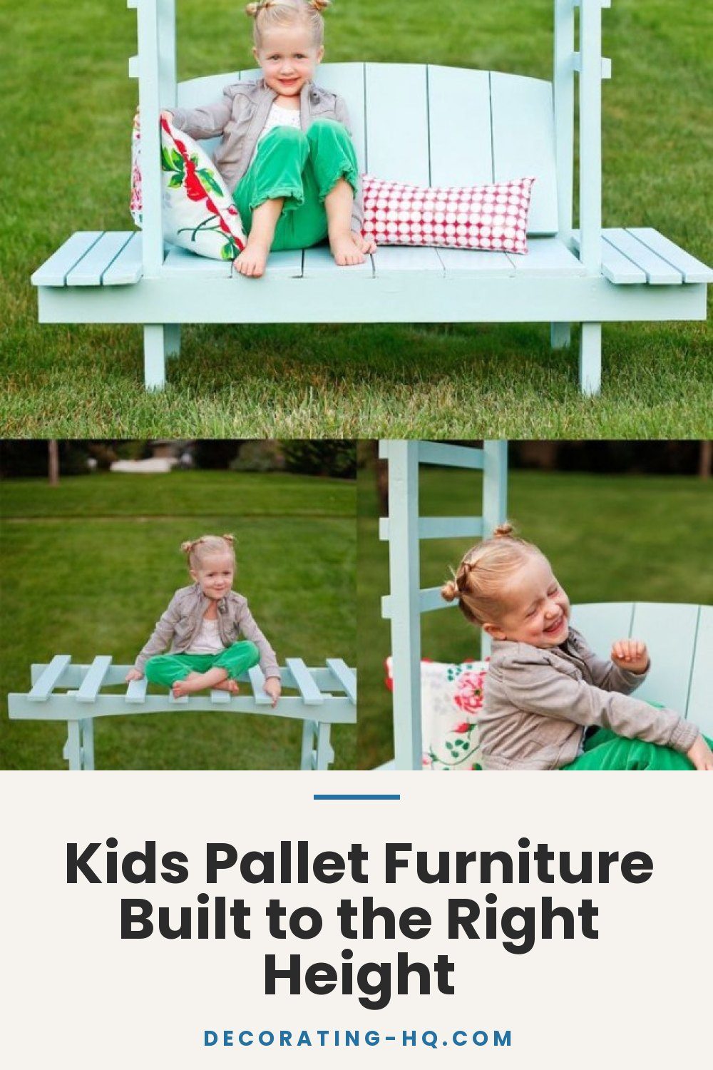 Kids Pallet Furniture Built to the Right Height
