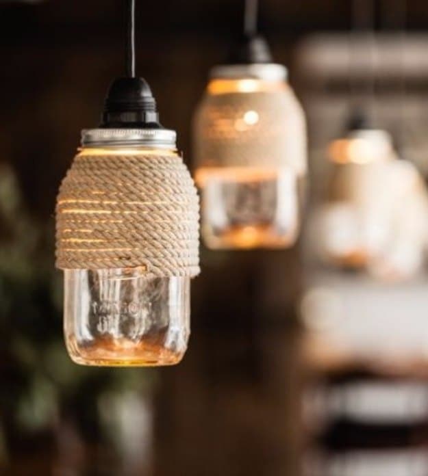 20+ DIY Mason Jar Lighting Ideas