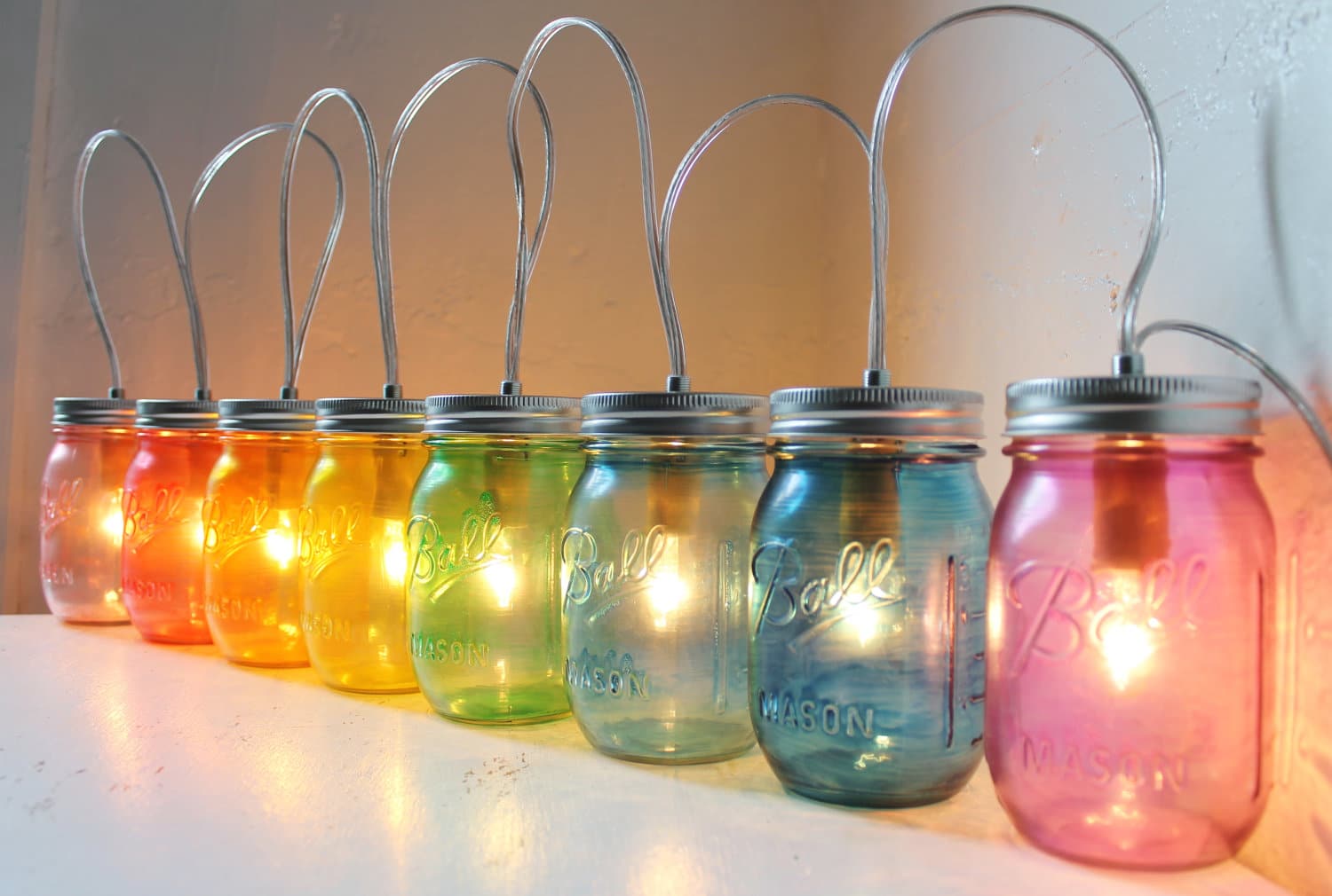 diy mason jar lights lanterns ideas