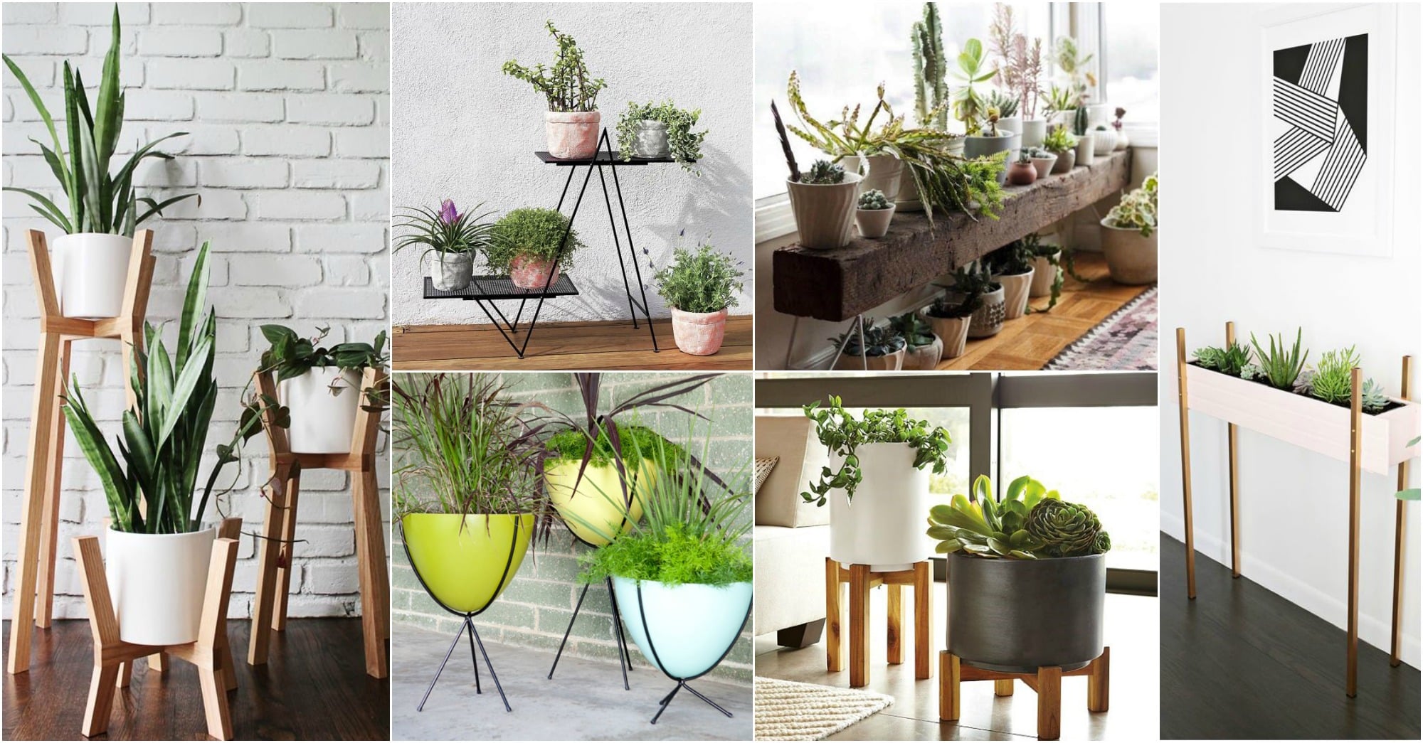 diy modern planter stands