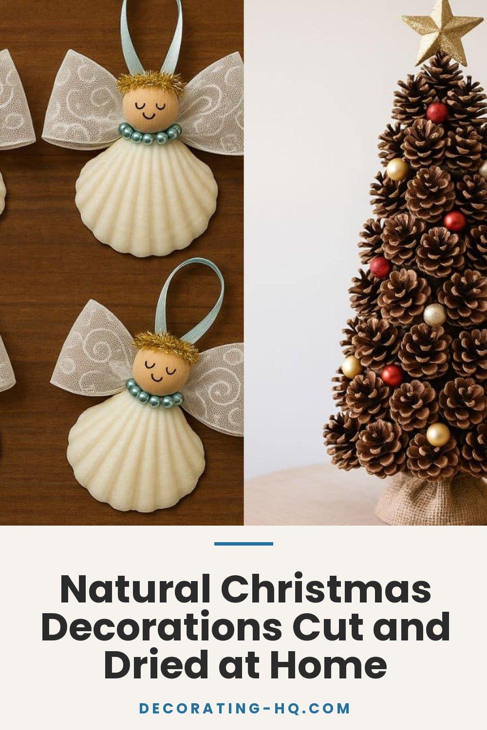 Natural Christmas Decorations Cut and Dried at Home
