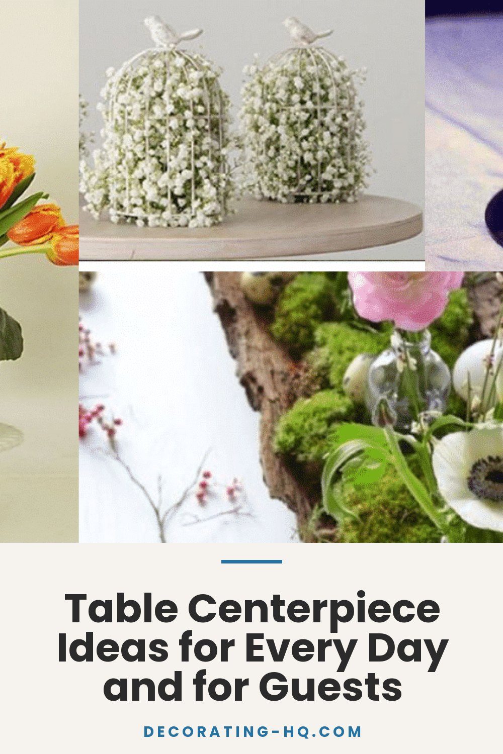 Table Centerpiece Ideas for Every Day and for Guests
