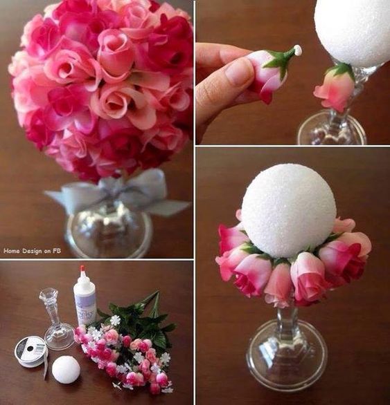 15+ DIY Original Table Centers