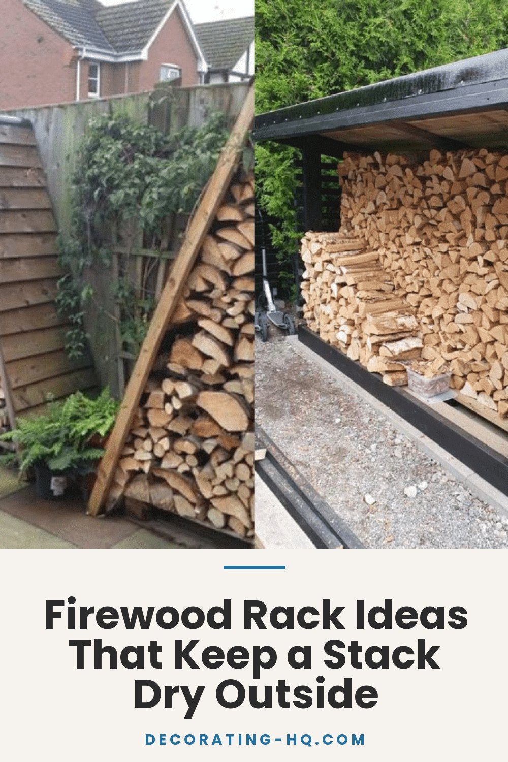 Firewood Rack Ideas That Keep a Stack Dry Outside