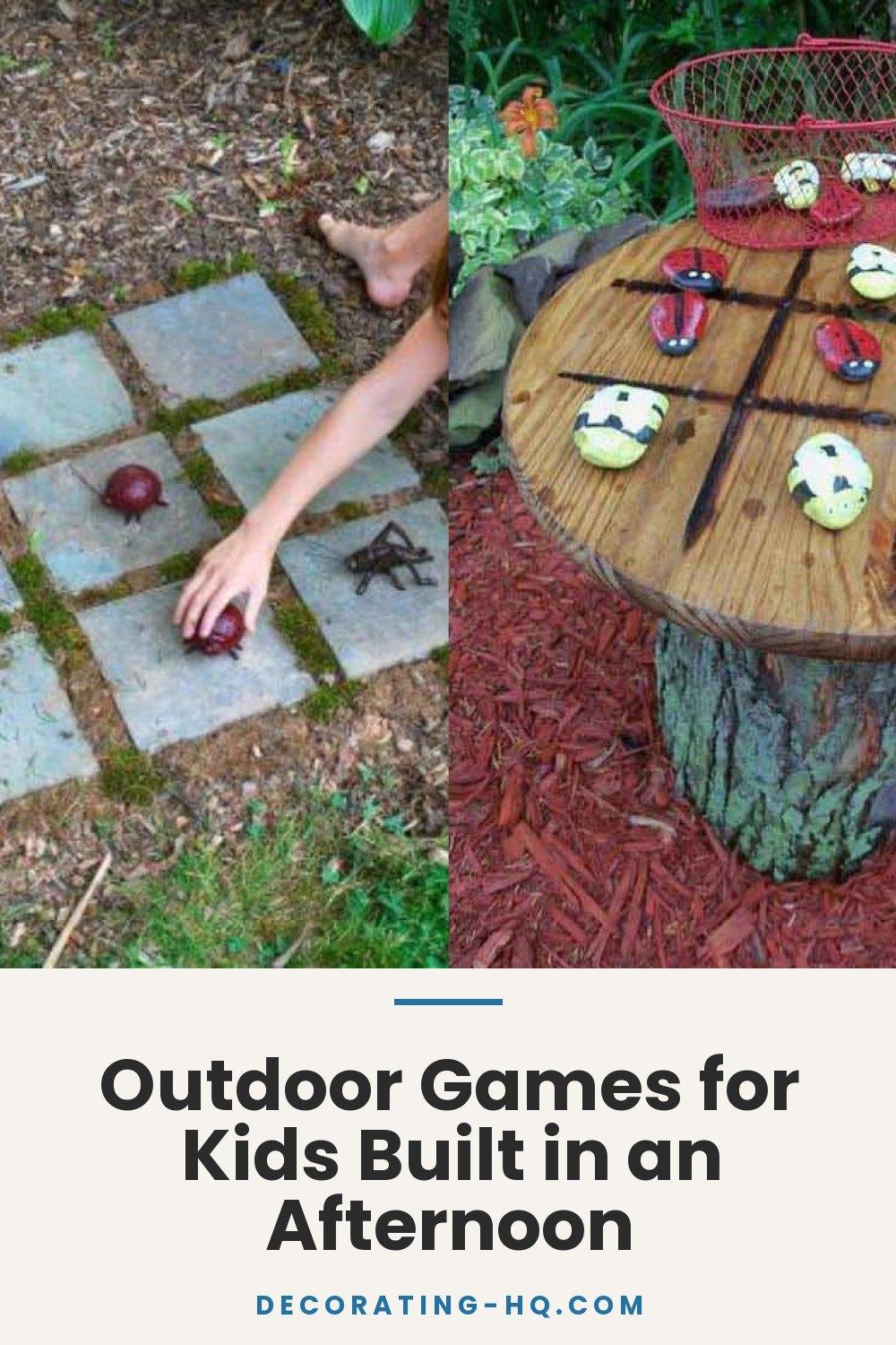 Outdoor Games for Kids Built in an Afternoon