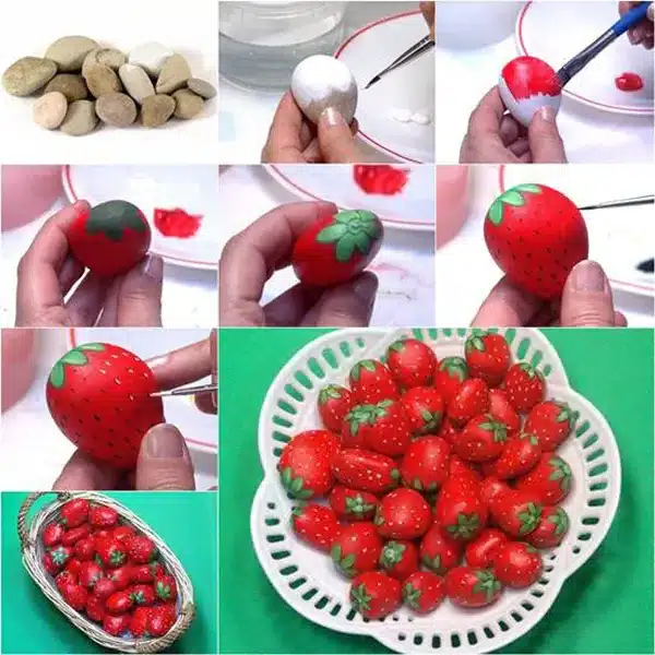 diy painted stone decorations 1