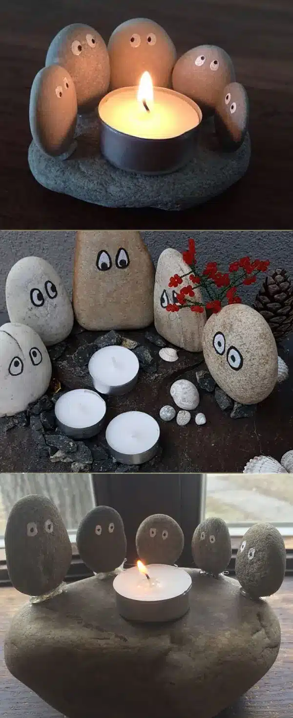 diy painted stone decorations