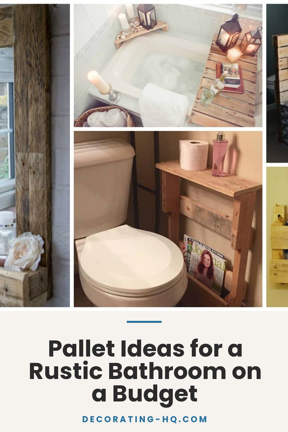 Pallet Ideas for a Rustic Bathroom on a Budget
