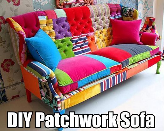 diy patchwork sofa