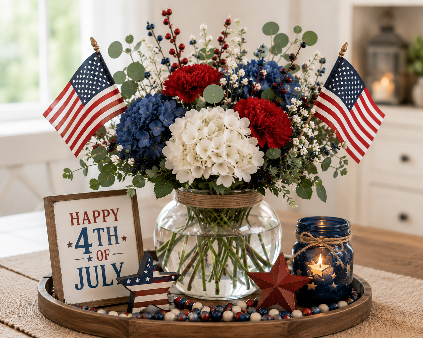 Easy DIY Patriotic Centerpieces to Decorate Your Table Easy DIY Patriotic Centerpieces to Decorate Your Table diy patriotic centerpieces 2