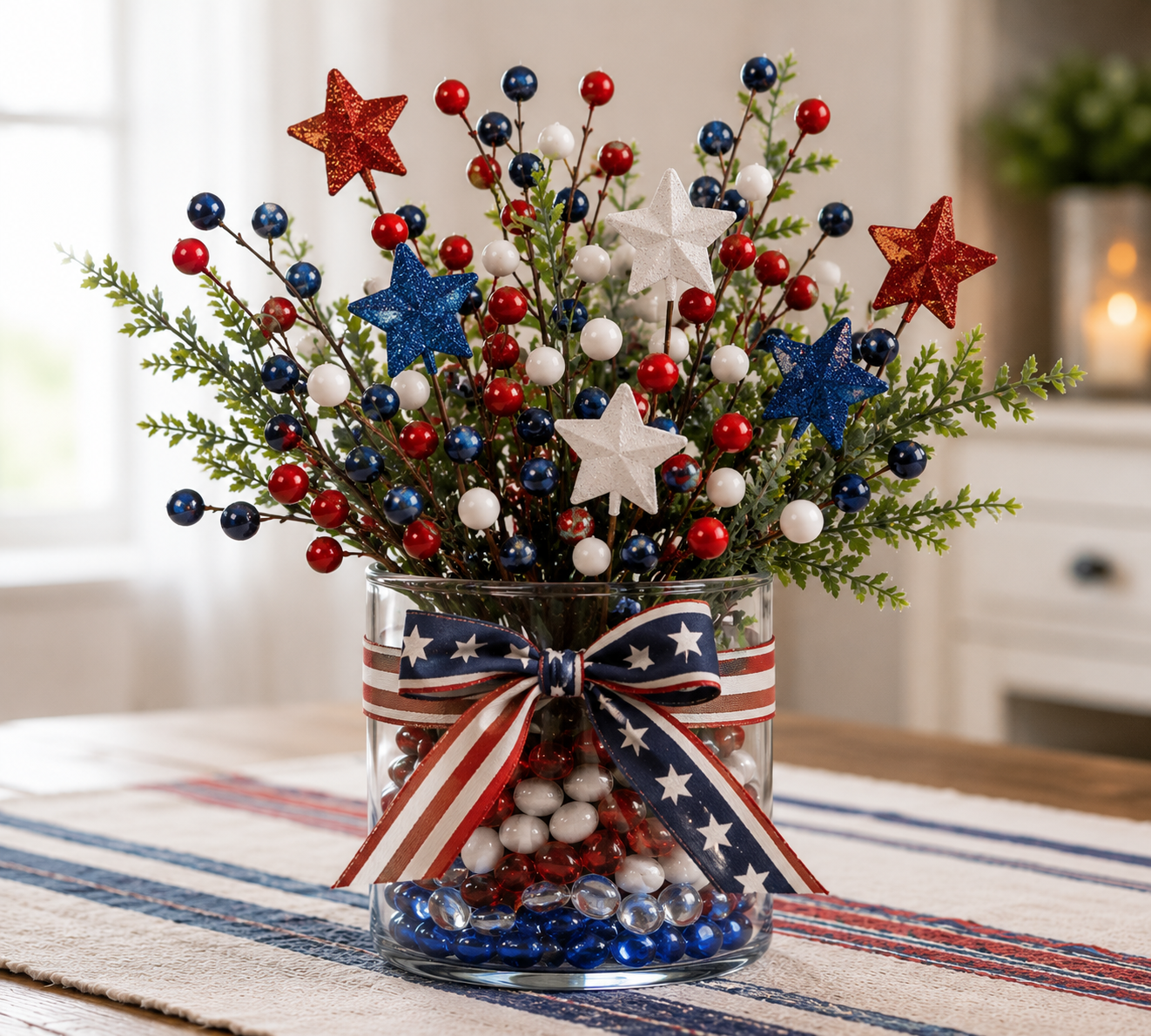 Easy DIY Patriotic Centerpieces to Decorate Your Table Easy DIY Patriotic Centerpieces to Decorate Your Table diy patriotic centerpieces 4