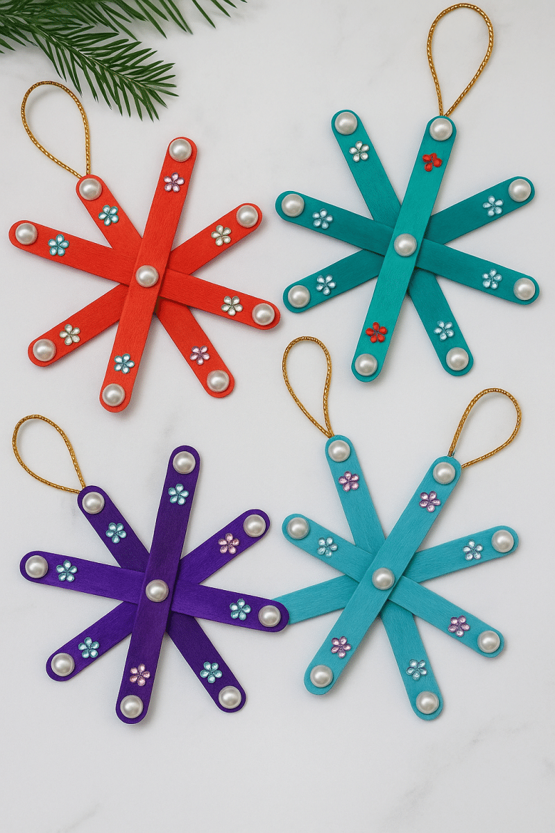 diy popsicle stick christmas decorations 1