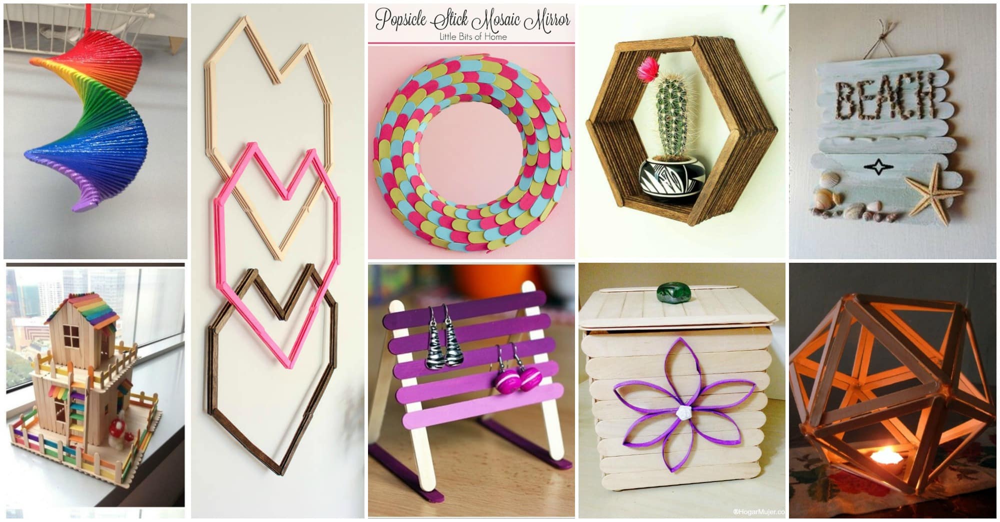 diy popsicle sticks home decor