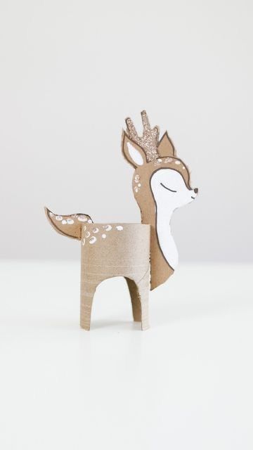 diy reindeer made from toilet paper rolls 1