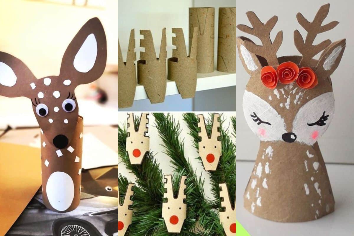 diy reindeer made from toilet paper rolls 10