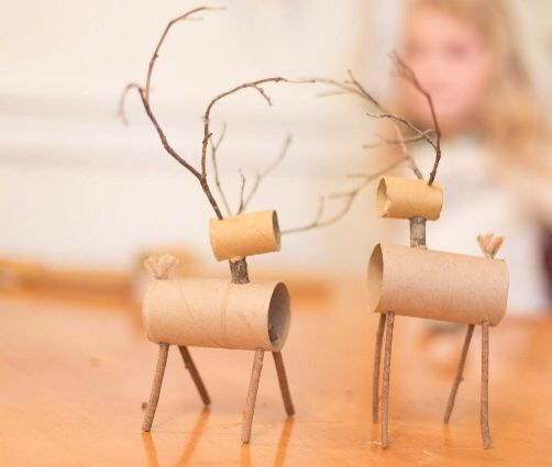 diy reindeer made from toilet paper rolls 2