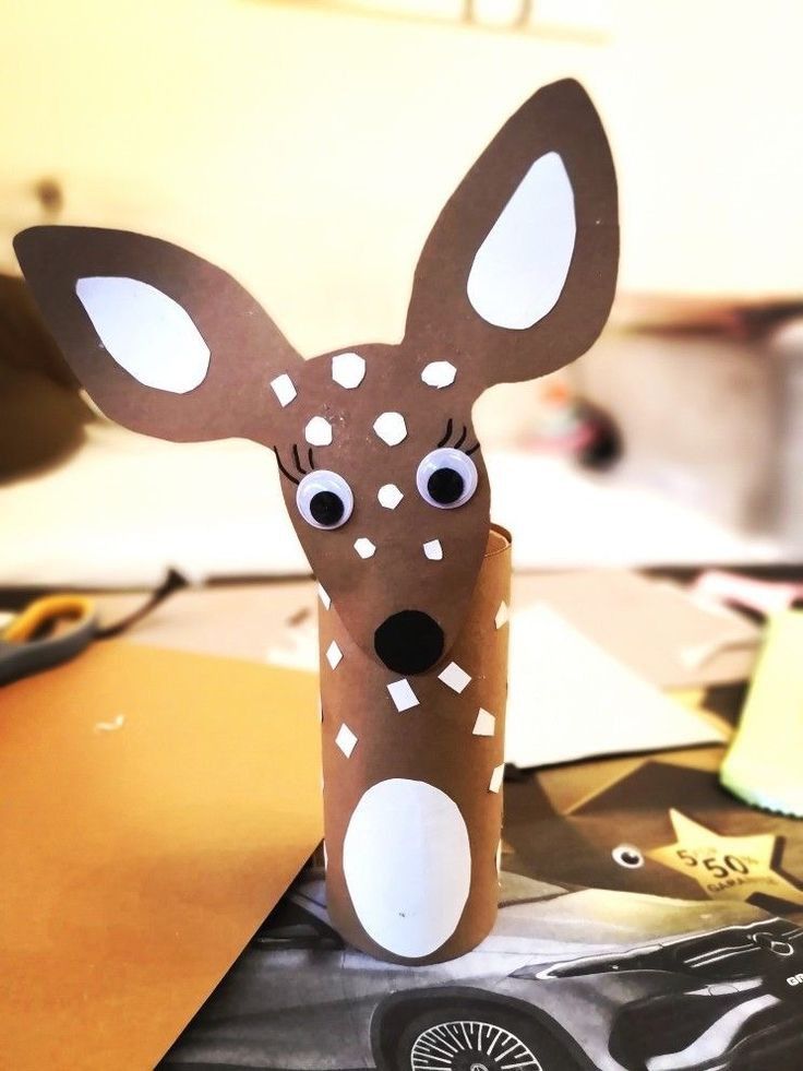 diy reindeer made from toilet paper rolls 4