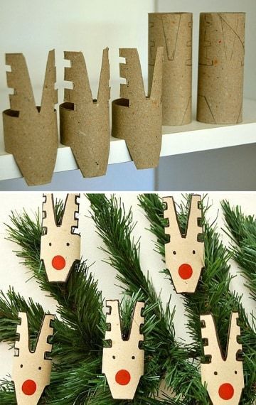 diy reindeer made from toilet paper rolls 7