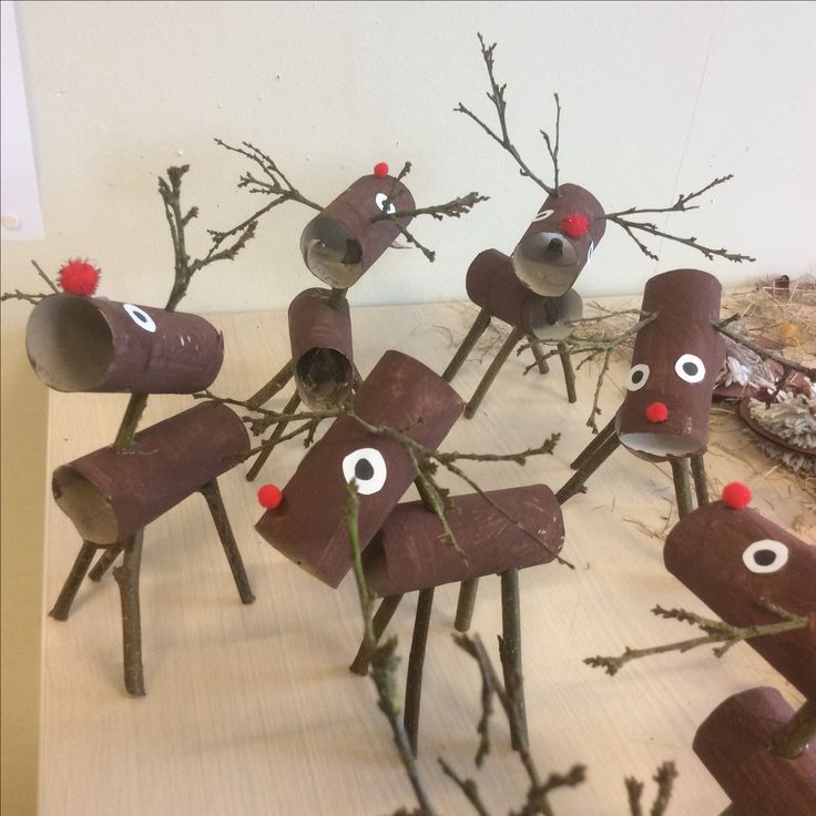 diy reindeer made from toilet paper rolls 9