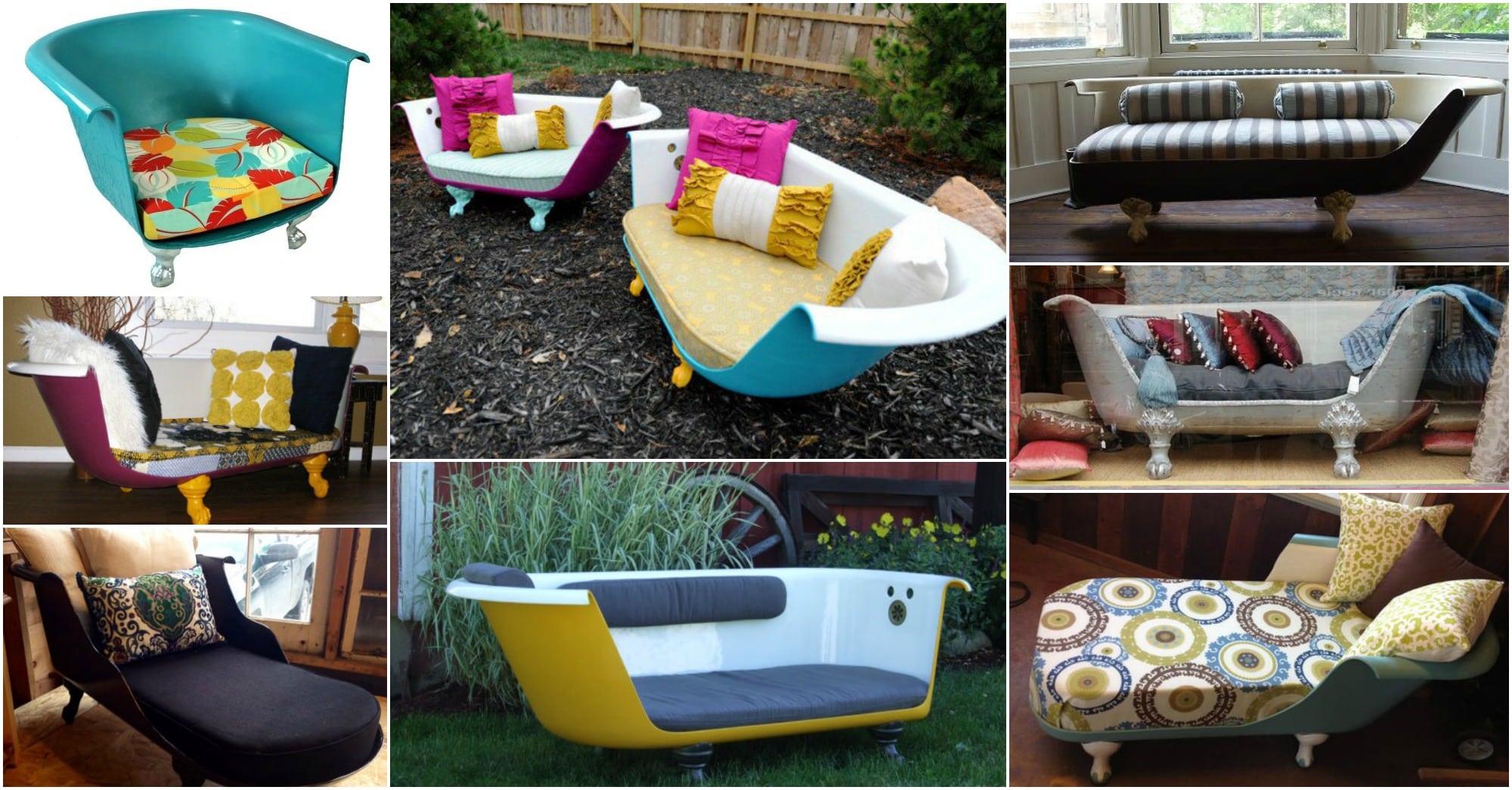 diy repurposed old bathtubs