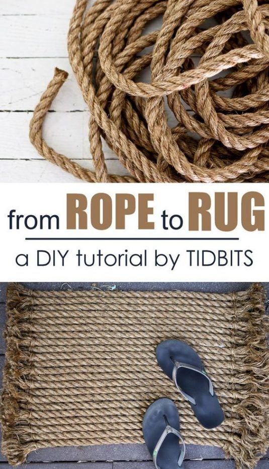 Lovely DIY Rope Projects to Beautify Your Home