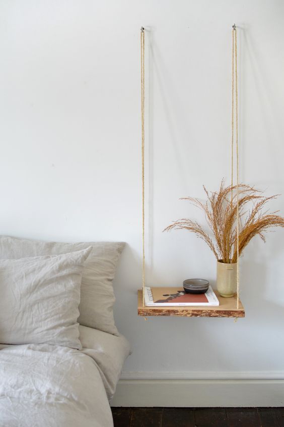 diy rope hanging shelf 6