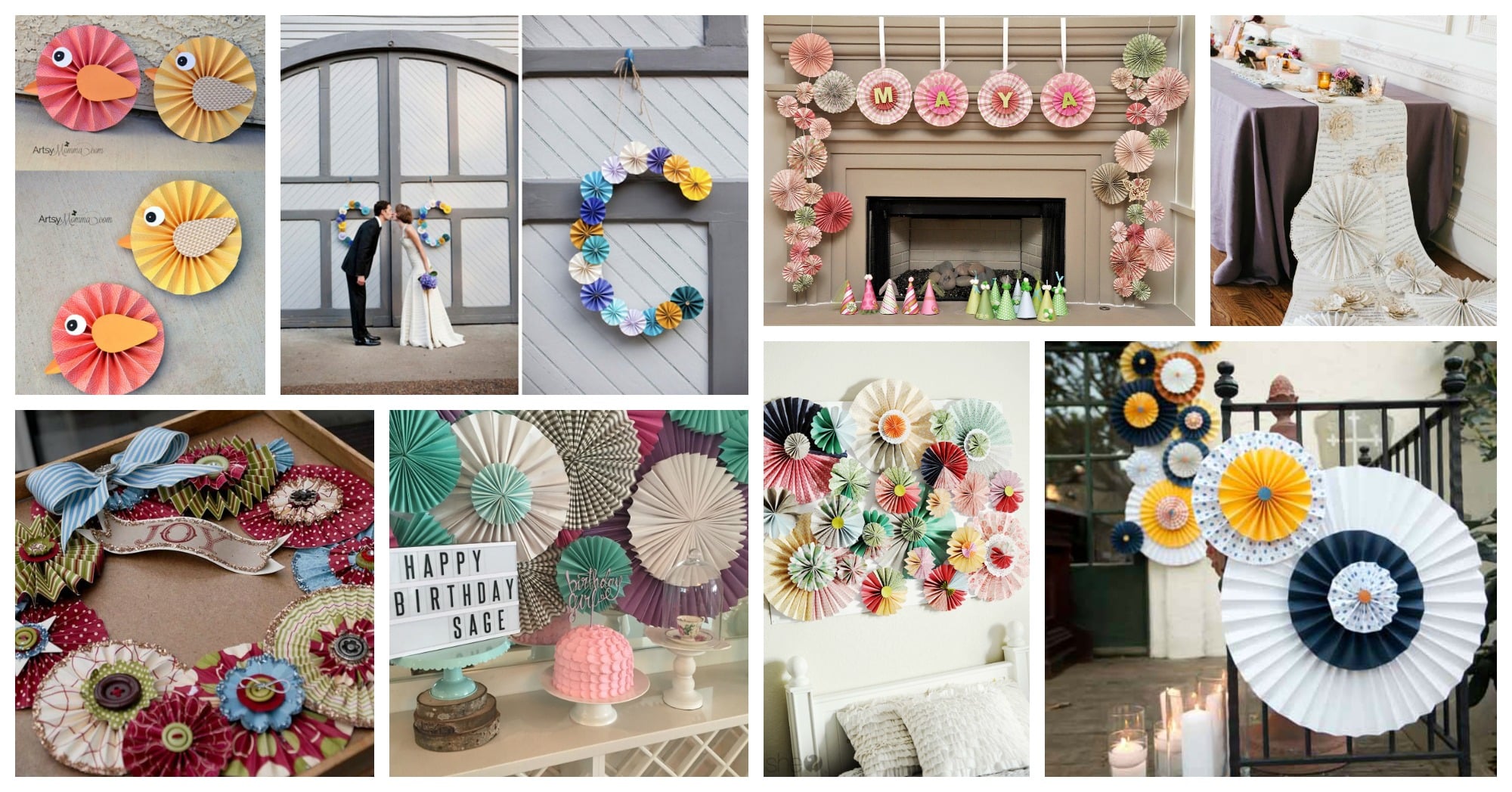 diy rosette home decor