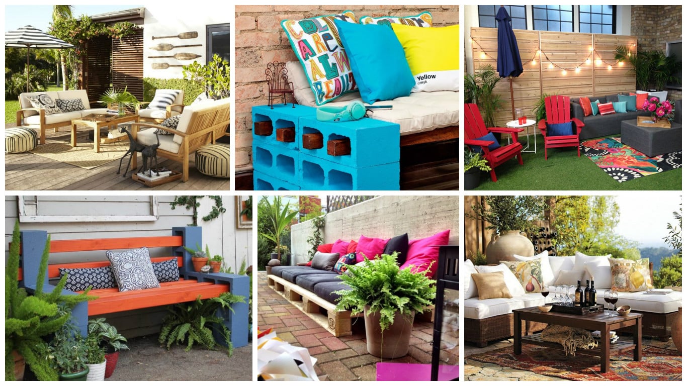 diy seating outdoor