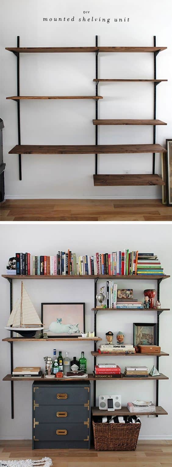 15+ Brilliant DIY Shelves That Will Beautify Your Home