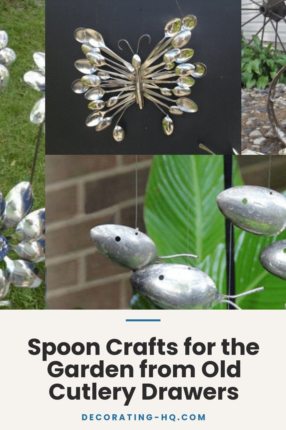 Spoon Crafts for the Garden from Old Cutlery Drawers