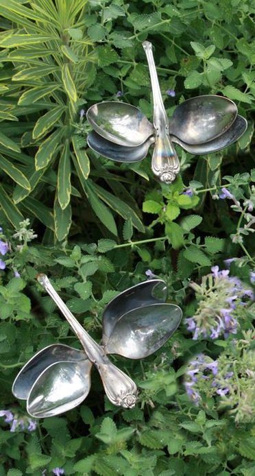 diy spoon crafts and ideas for garden 4