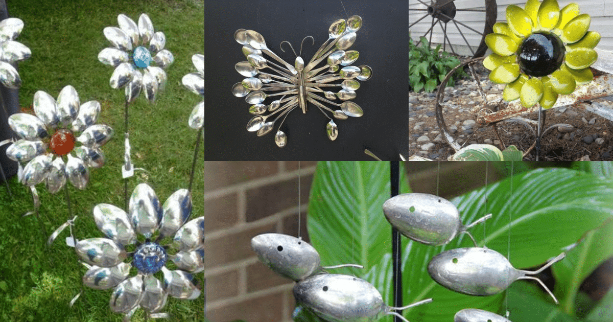 diy spoon crafts and ideas for garden