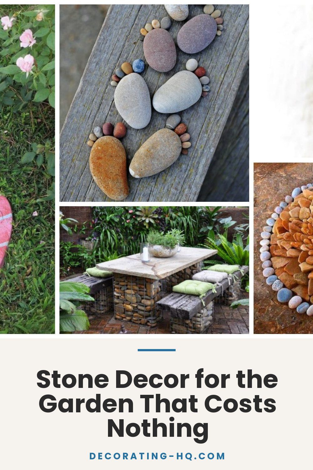 Stone Decor for the Garden That Costs Nothing