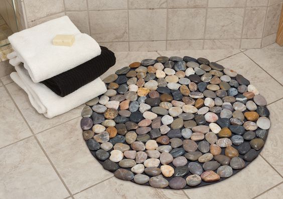 DIY Stone Floor Rug