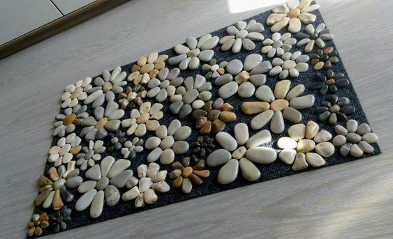 DIY Stone Floor Rug