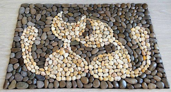 DIY Stone Floor Rug