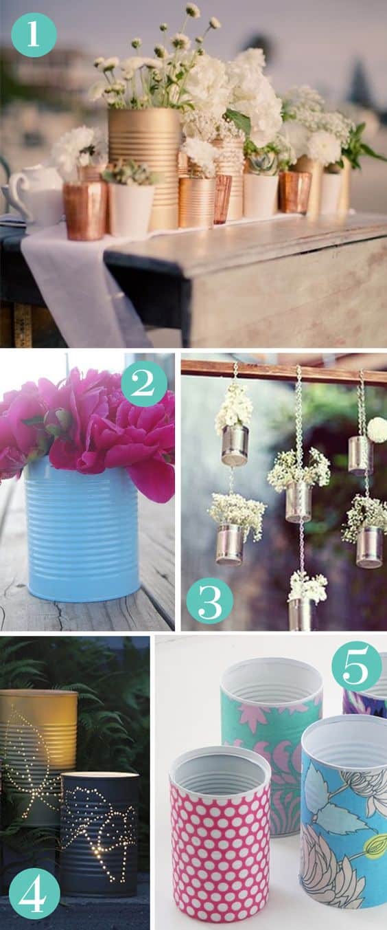 13+ DIY Tin Cans Into Adorable Decor Ideas