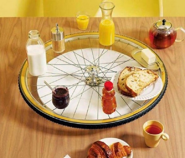 diy ways of reusing old bike wheels