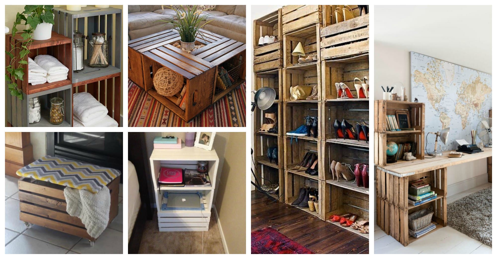 20 Diy Wooden Crates Furniture Design Ideas