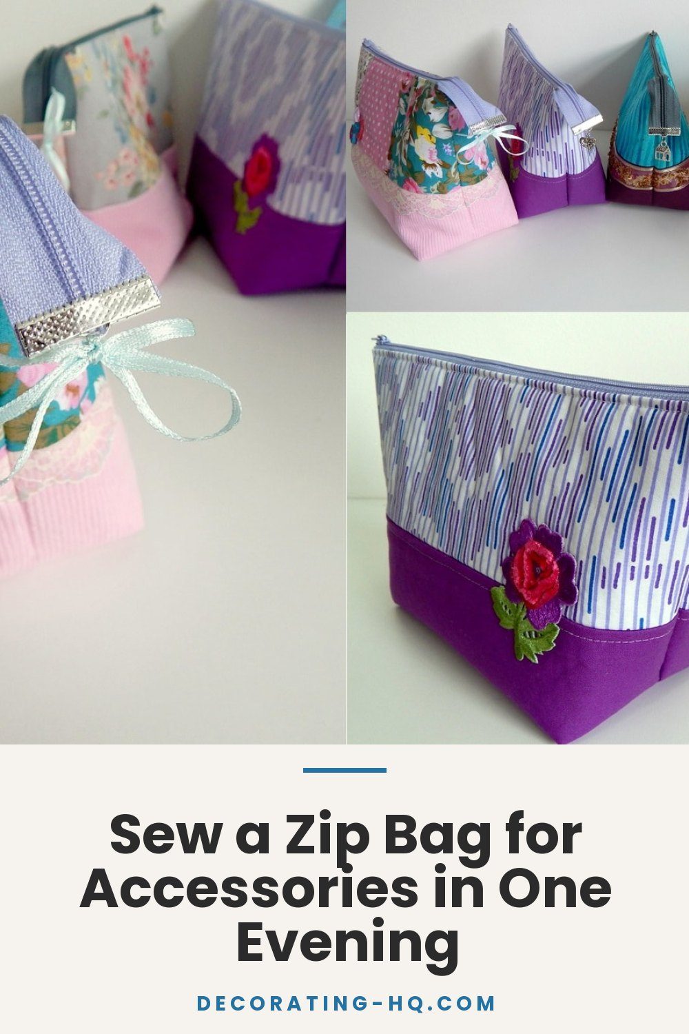 Sew a Zip Bag for Accessories in One Evening