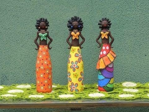Dolls Made with Glass Bottles: How to Make and Models