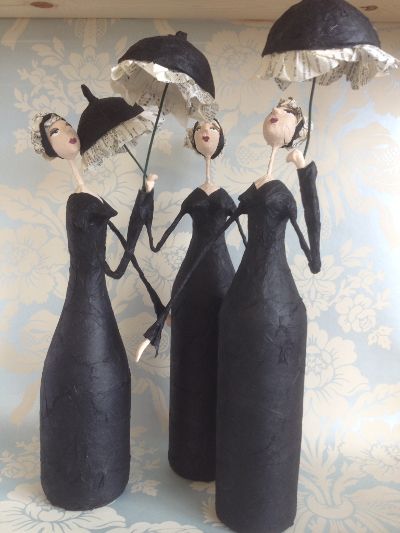 Dolls Made with Glass Bottles: How to Make and Models