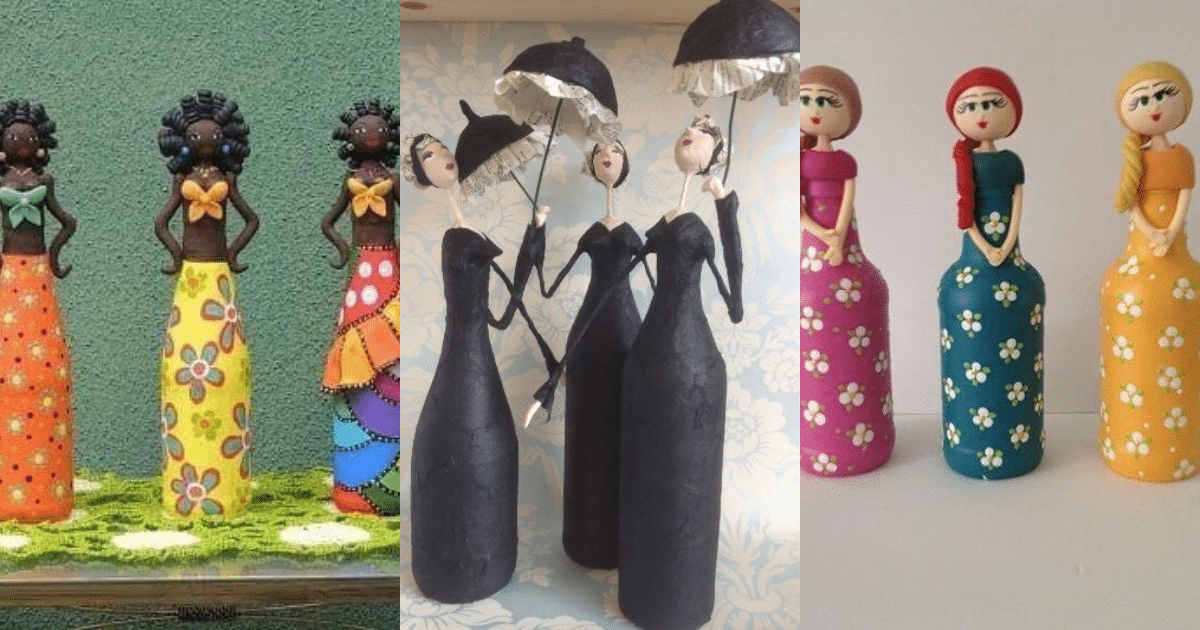 dolls made with glass bottles models