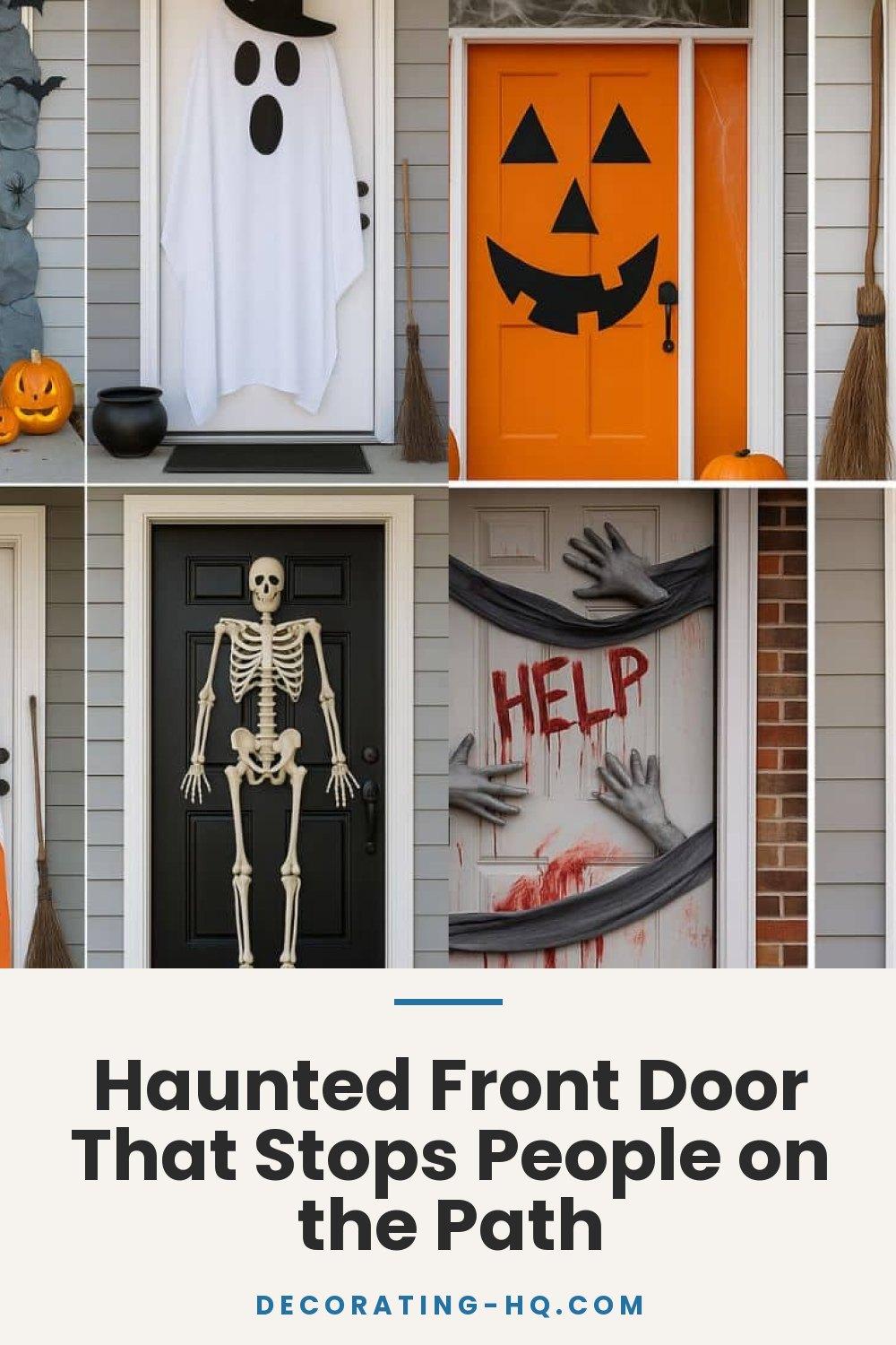 Haunted Front Door That Stops People on the Path