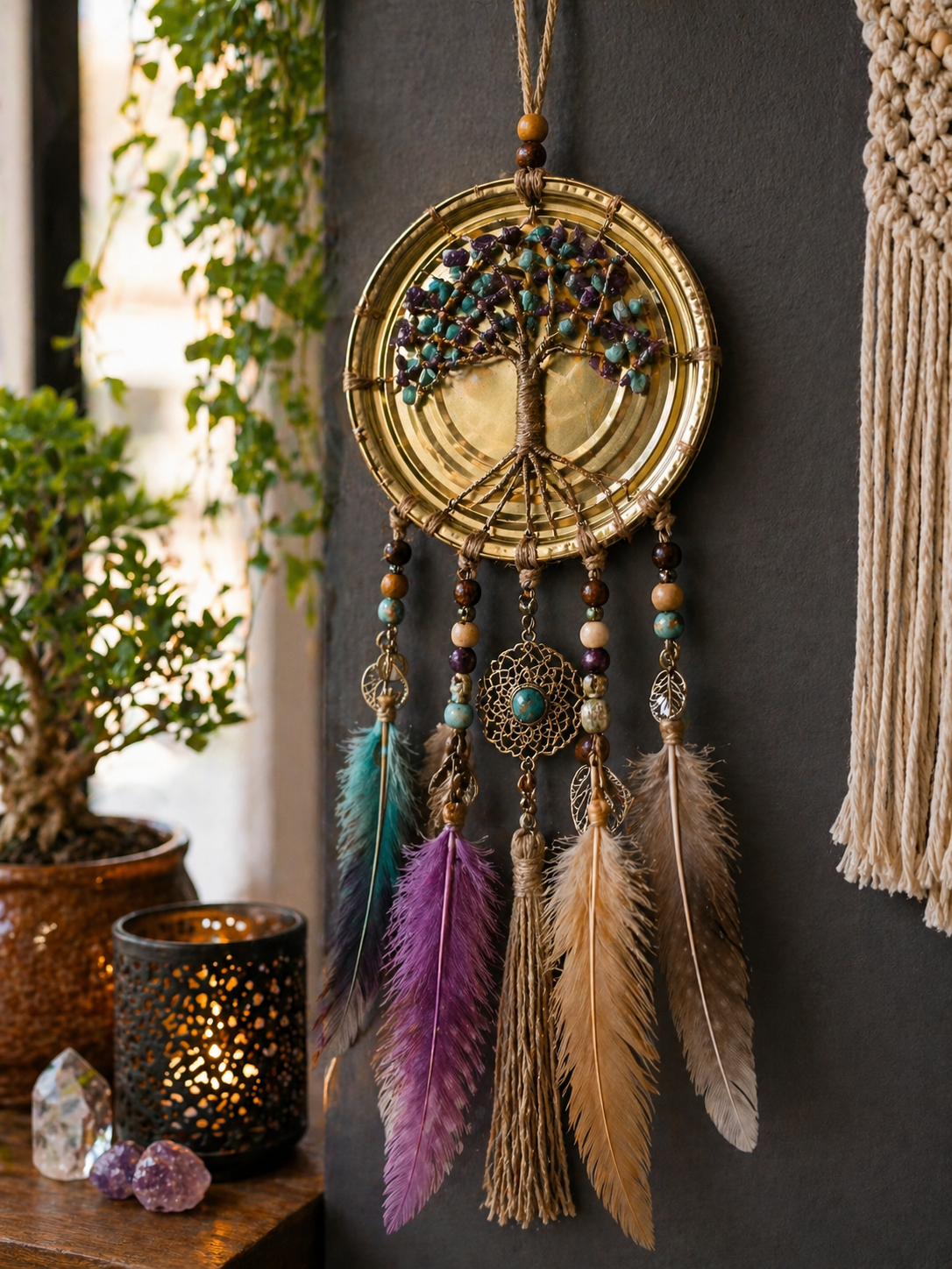 How to Make a Dreamcatcher made with tin can lids How to Make a Dreamcatcher made with tin can lids dreamcatcher made with tin can lids 8
