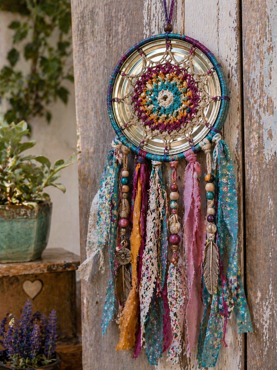 How to Make a Dreamcatcher made with tin can lids How to Make a Dreamcatcher made with tin can lids dreamcatcher made with tin can lids