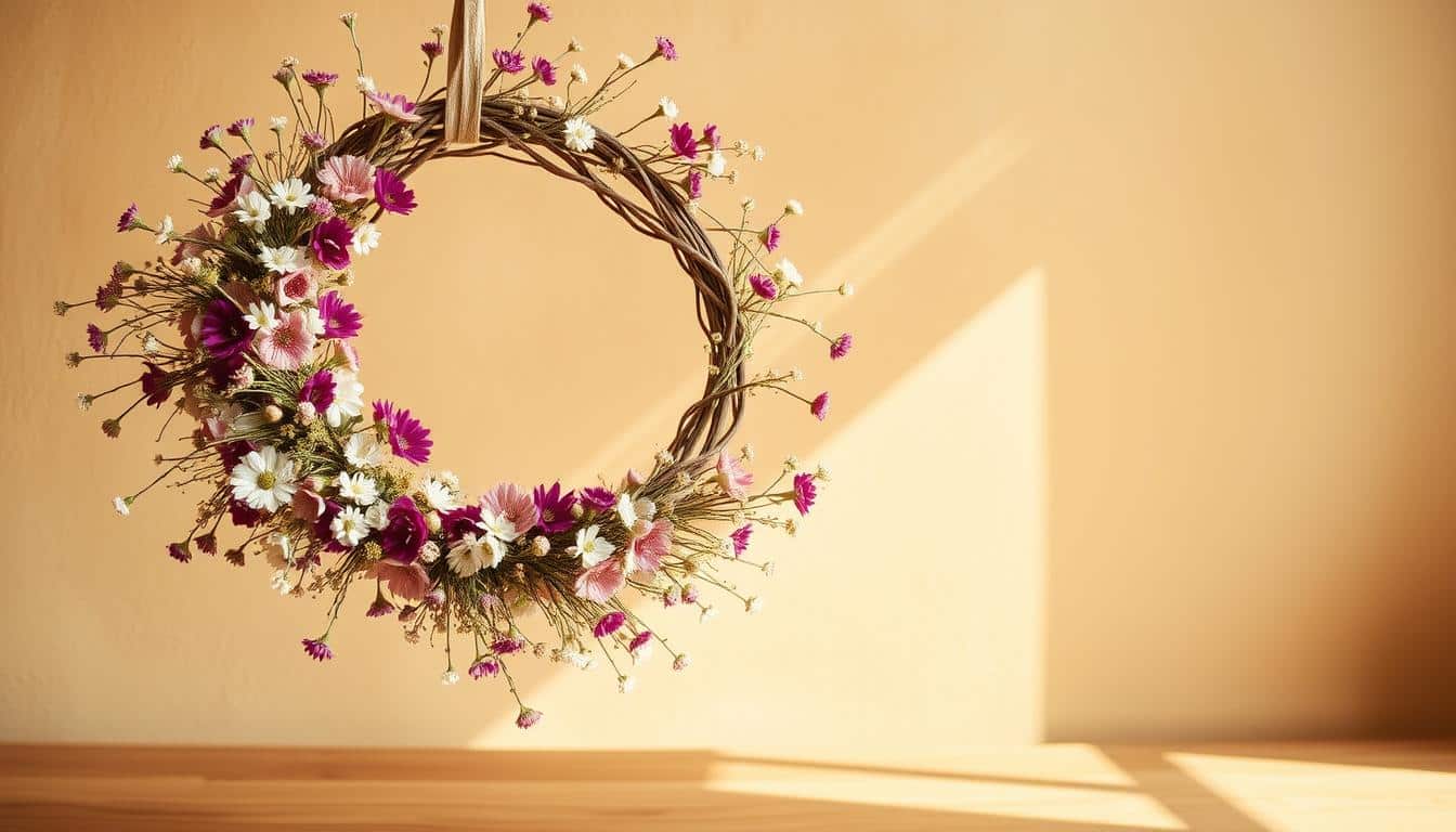 dried flower wreath tutorial