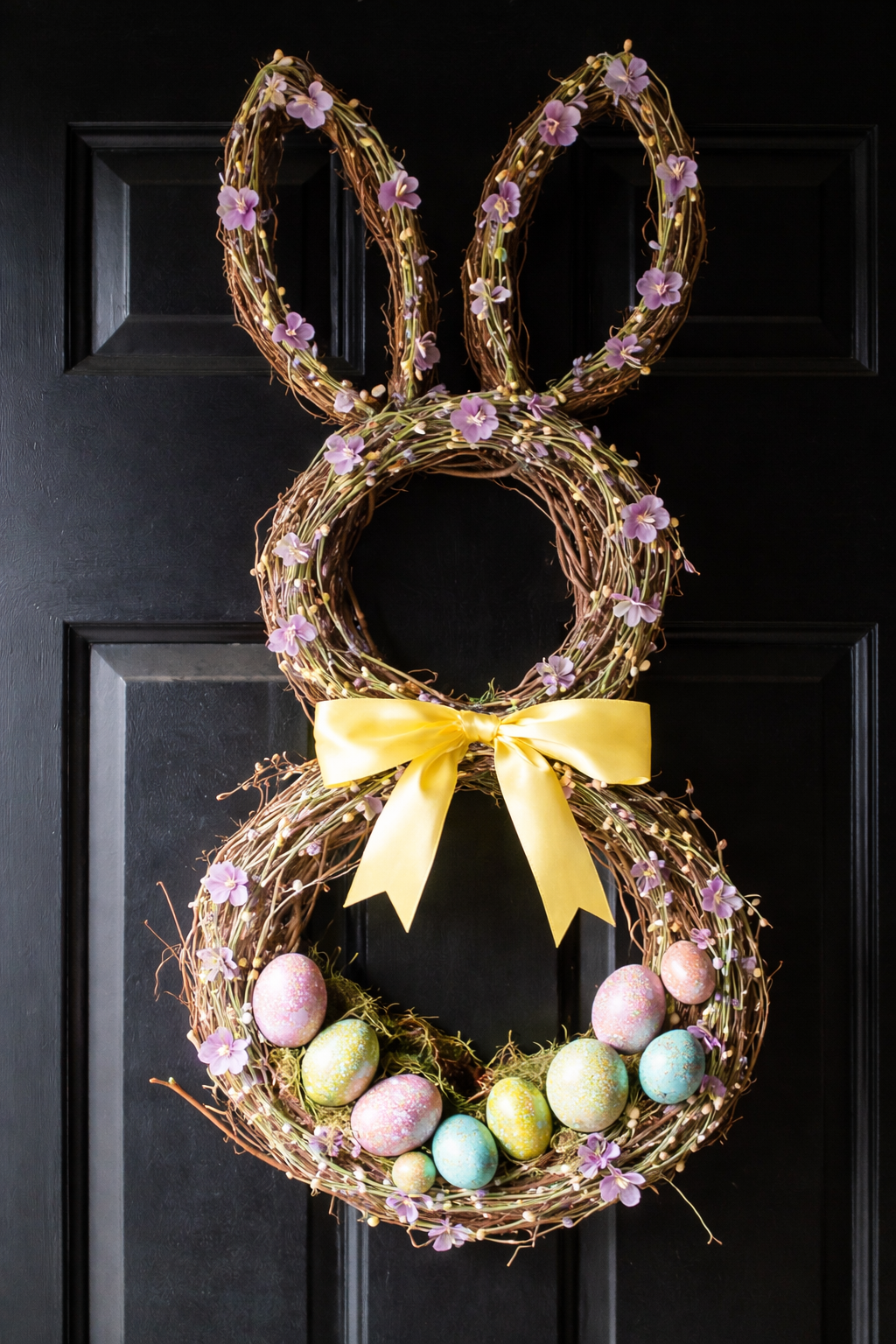 Adorable Easter Bunnies to Decorate Your Entryway Adorable Easter Bunnies to Decorate Your Entryway easter bunnies to decorate your door 1