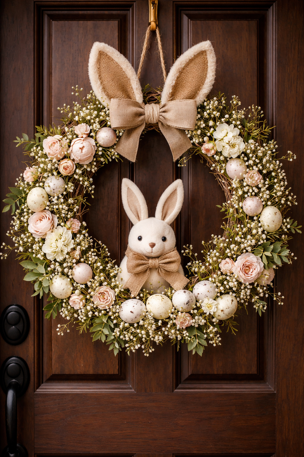 Adorable Easter Bunnies to Decorate Your Entryway Adorable Easter Bunnies to Decorate Your Entryway easter bunnies to decorate your door 2