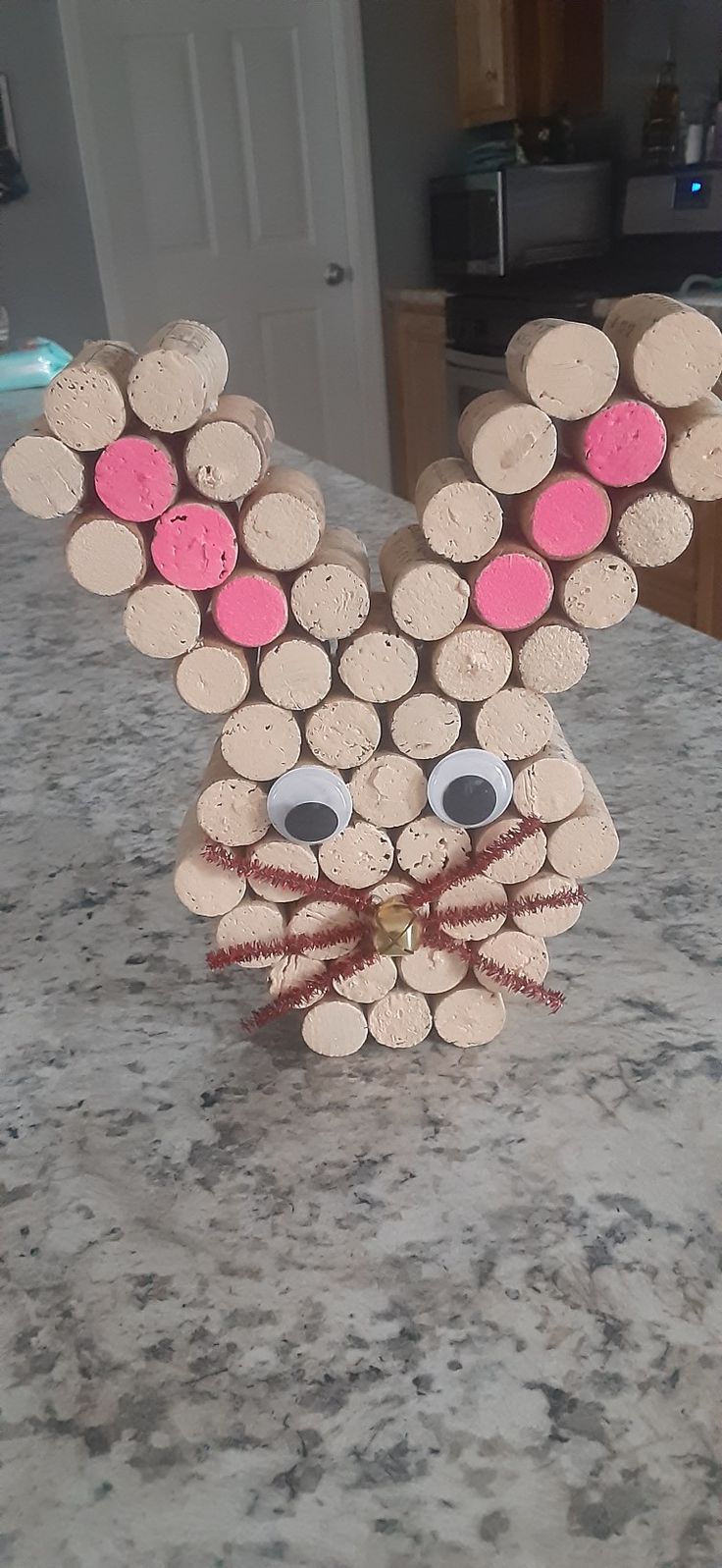 easter bunnies with cork stoppers 2